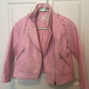 Zara Girls Faux Leather Jacket